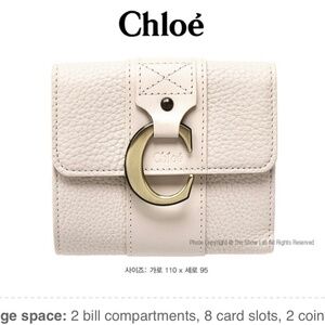 Chloé  Trifold leather Compact Wallat